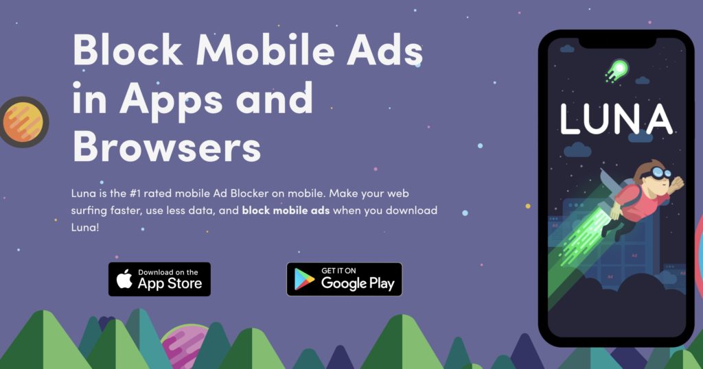Luna ecco la prima VPN che funge da AdBlock su iOS e Android Angelo