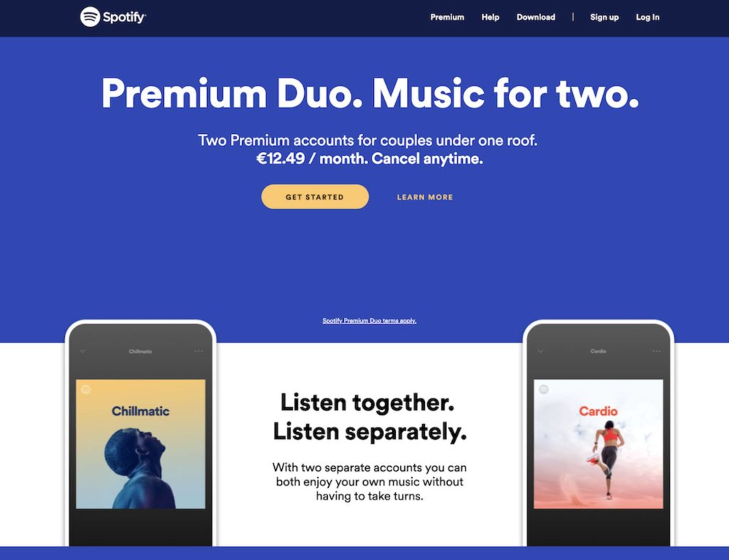 spotify duo deals